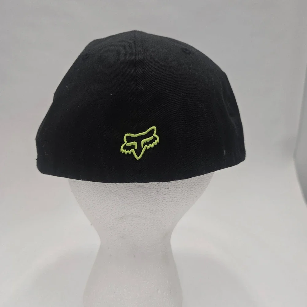 Fox Racing Flexfit Hat Mens L/XL Black Grey Neon Green Motocross Cap‎ 13979